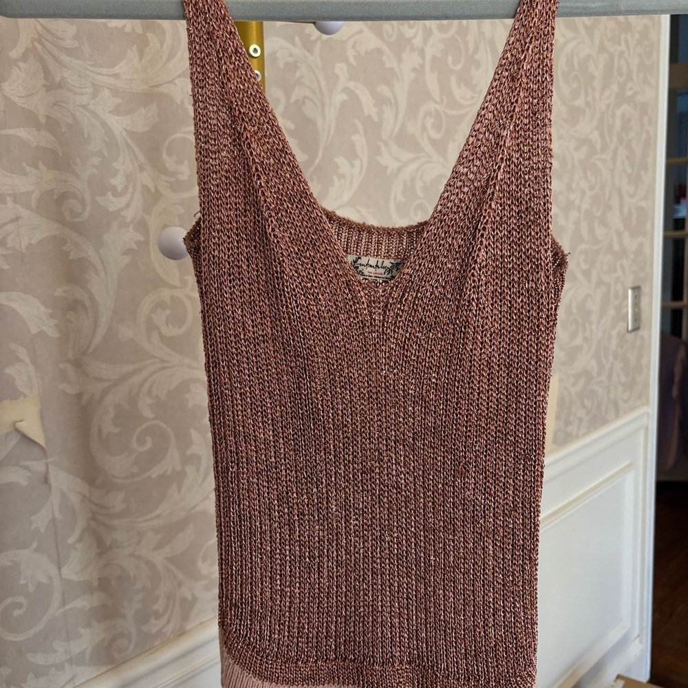 Free People Knit Tank Top - Mauve
